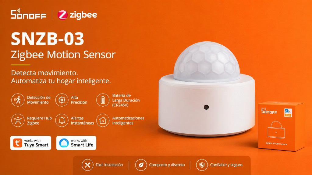 Sonoff SNZB-03 — Sensor de movimiento Zigbee